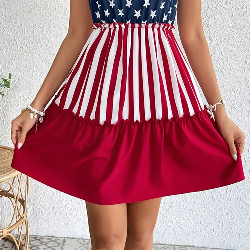 American Flag Dress for Patriotic Parties Patriotic Dress