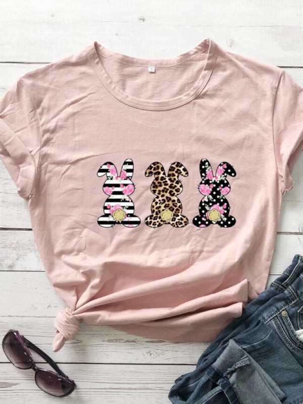 Holy Week Bunny Motif Casual Women's Tee