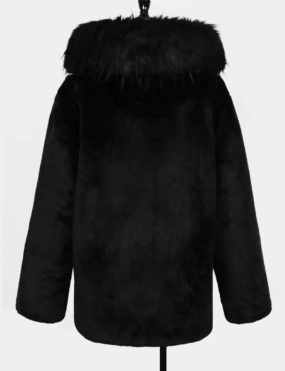 Winter Hooded Faux Fur Coat for Men Men Jackets