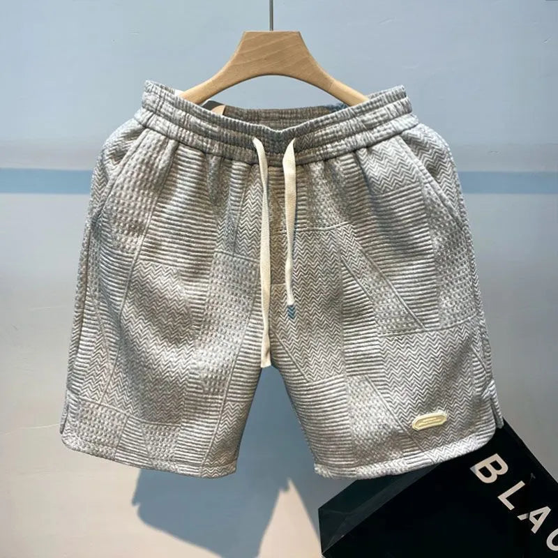 Textured Men's Summer Shorts for Sporty Looks Men Shorts