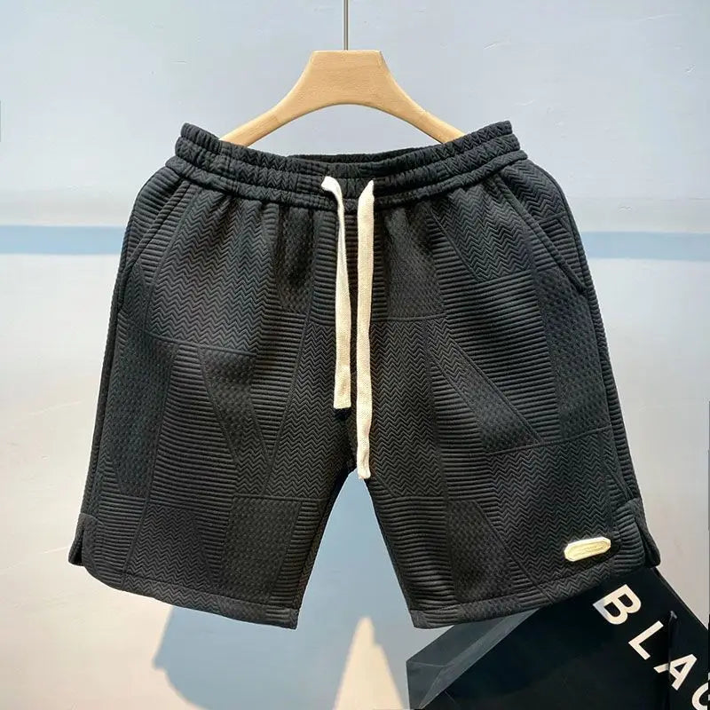 Textured Men's Summer Shorts for Sporty Looks Men Shorts