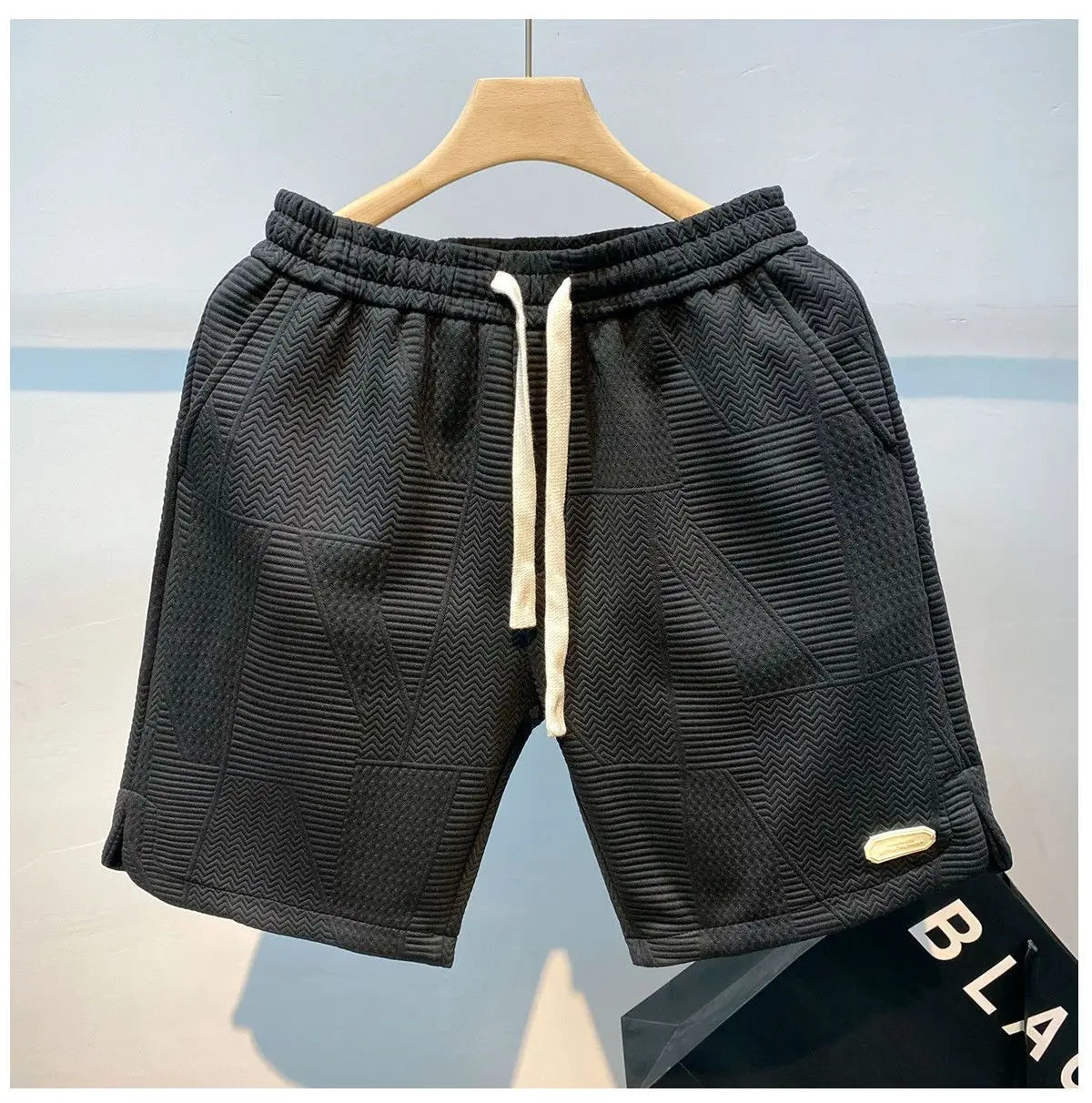 Textured Men's Summer Shorts for Sporty Looks Men Shorts