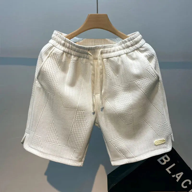 Textured Men's Summer Shorts for Sporty Looks Men Shorts