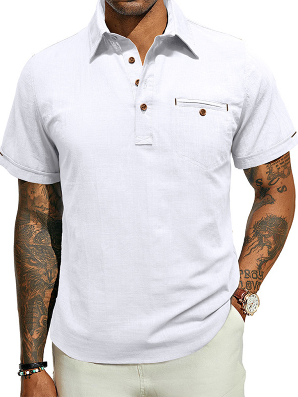 Classic Cotton Polo Shirt for Men – Summer Casual Wear