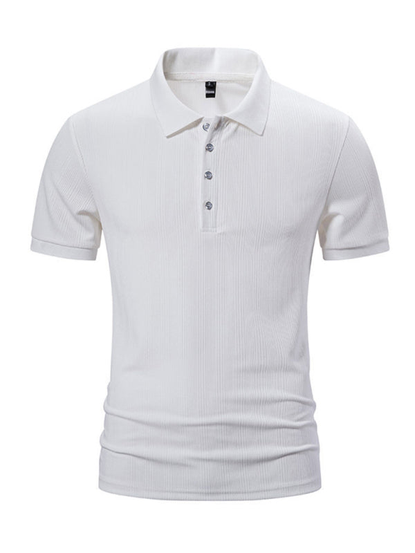 Men’s Casual Short-Sleeve Polo – Textured & Stylish | Polos