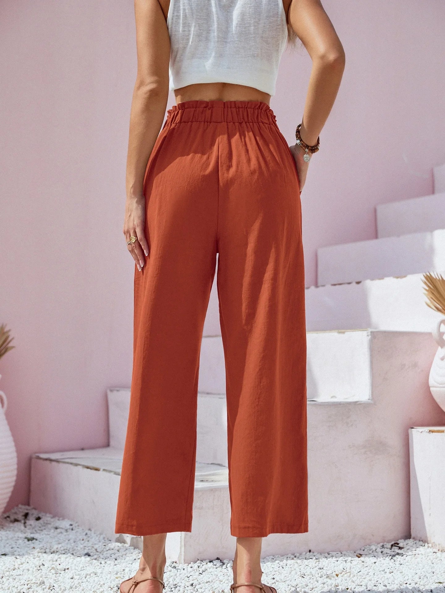 Casual Elastic Waist Lounge Pants for Women | Summer Pants