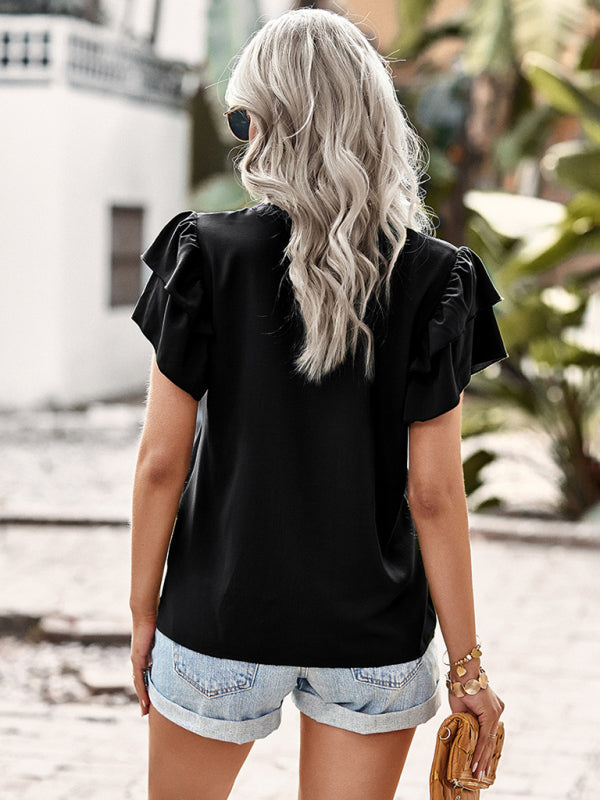 Summer Casual Blouse - Women's Top Tops