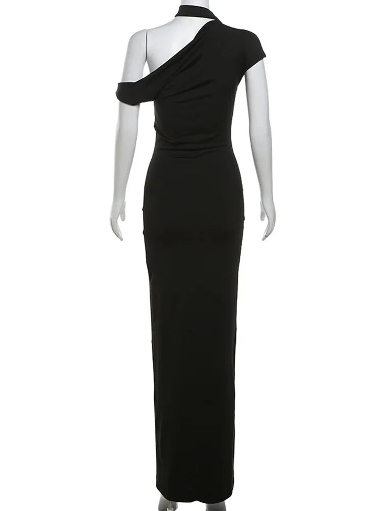 Sophisticated One-Shoulder Maxi Dress for Galas | Elegant Dresses