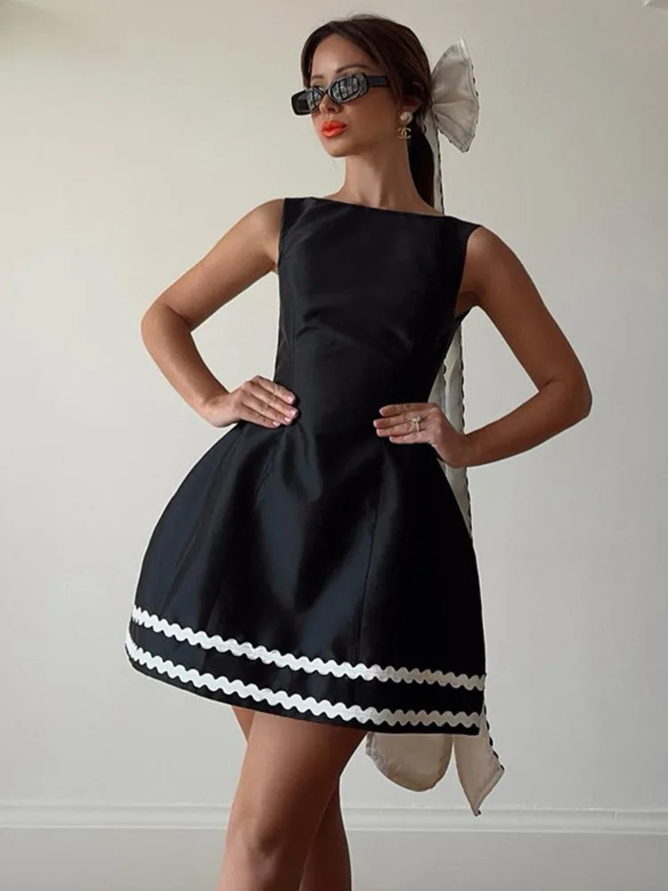 Cocktail Style Elegant Retro Flared Mini Dress Elegant Dresses