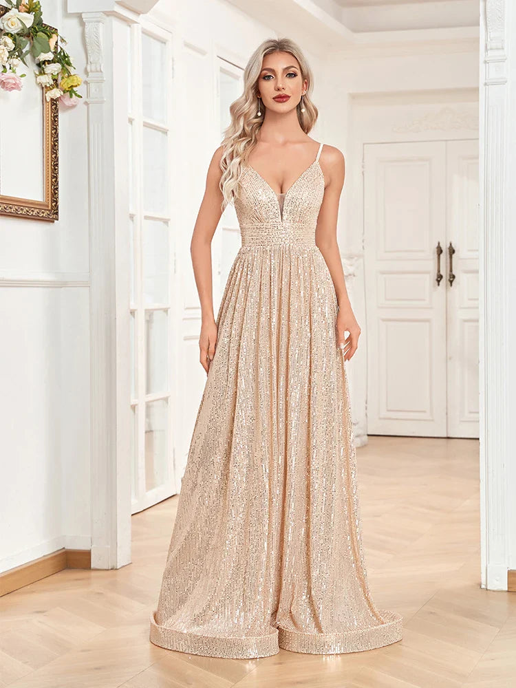 Sequin Gown for High-End Events - Prom Dress Elegant Dresses