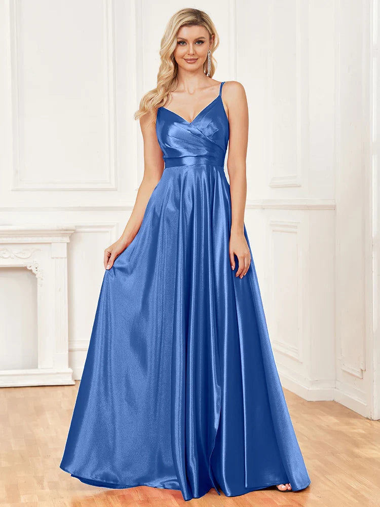 Satin Evening Gown for Formal Events Elegant Dresses