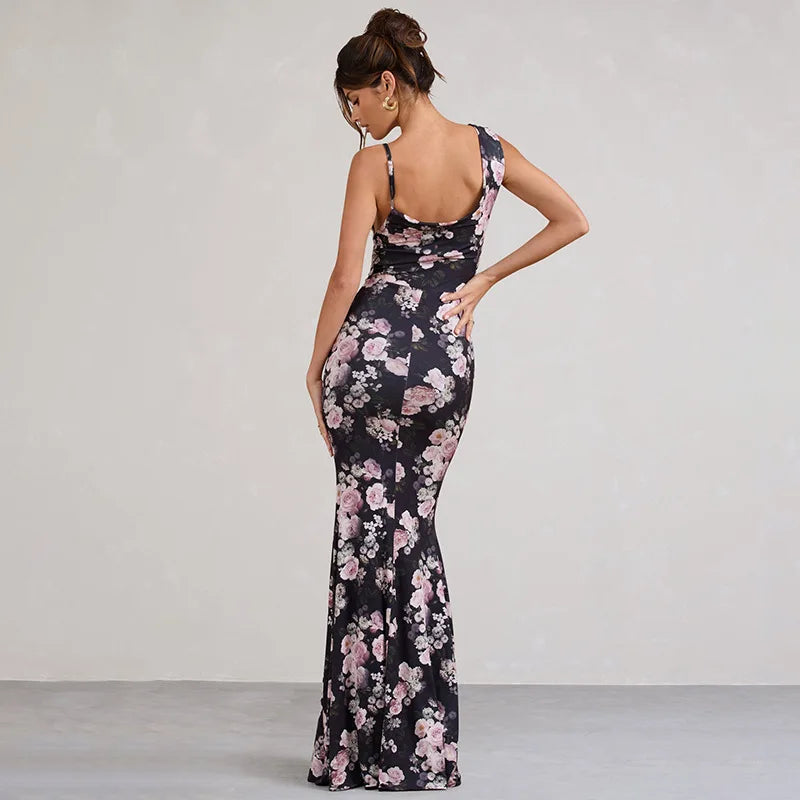 One-Shoulder Maxi Dress for Elegant Evening Galas Elegant Dresses