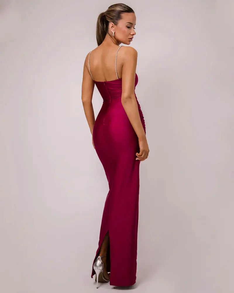 Sheath Maxi Dress Gown for Award Ceremonies Elegant Dresses