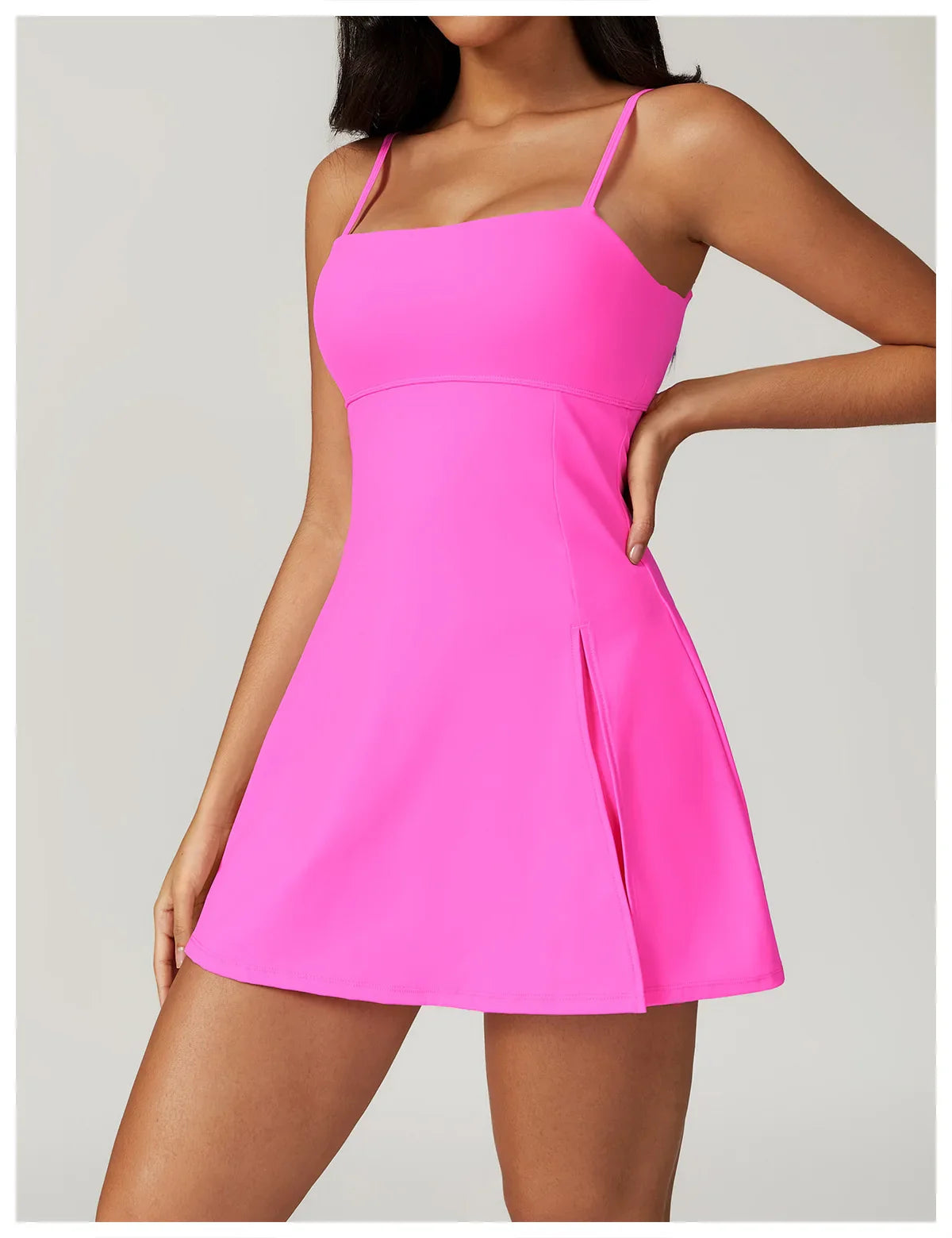 Active Women's Tennis-Inspired Dress with Padded Top | Sporty Dresses