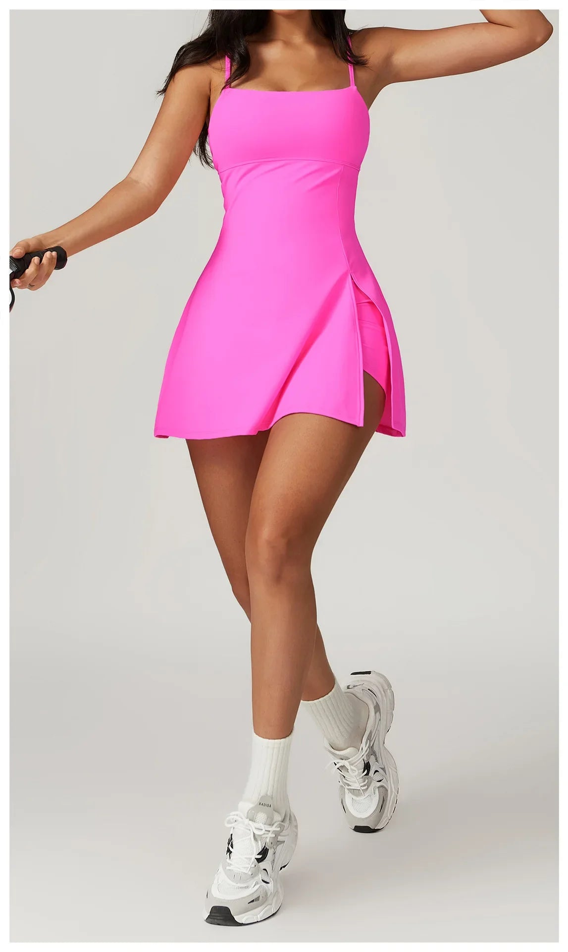 Active Women's Tennis-Inspired Dress with Padded Top | Sporty Dresses