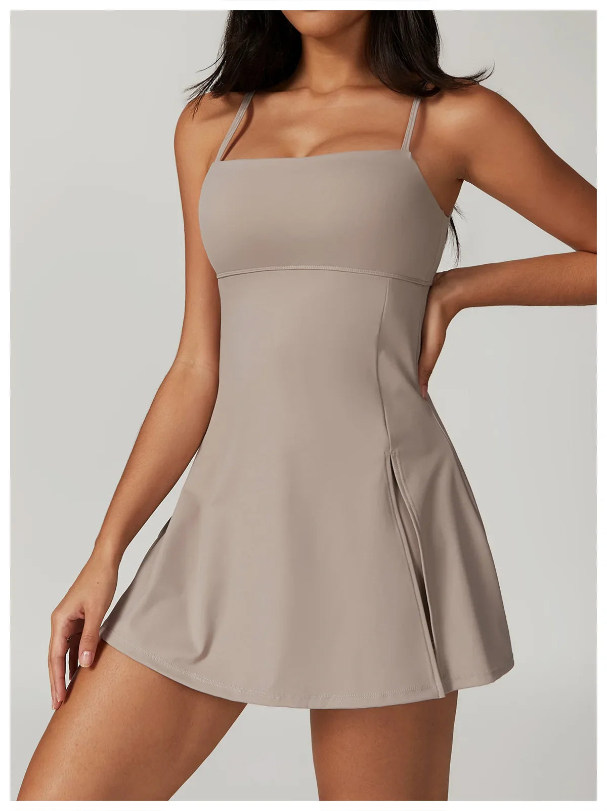 Active Women's Tennis-Inspired Dress with Padded Top | Sporty Dresses