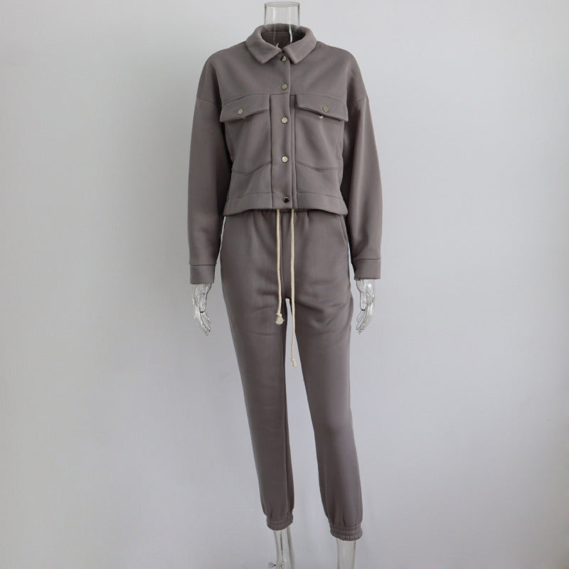 Women’s Soft Fleece 2-Piece Outfit with Drawstring Pants
