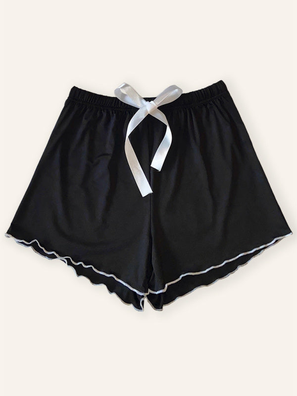 Adjustable Waist Loungewear Shorts for Women