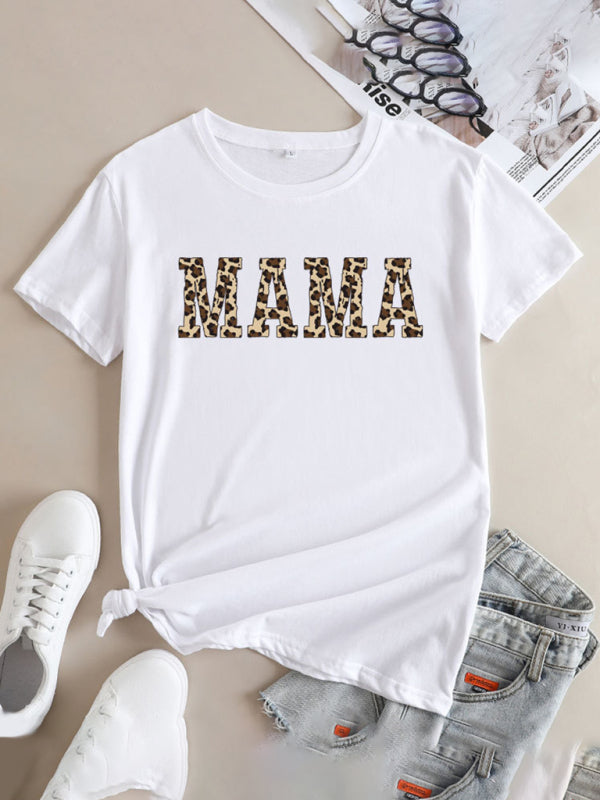 Mama Day Women's Cotton Tee with Heartfelt Print Tees