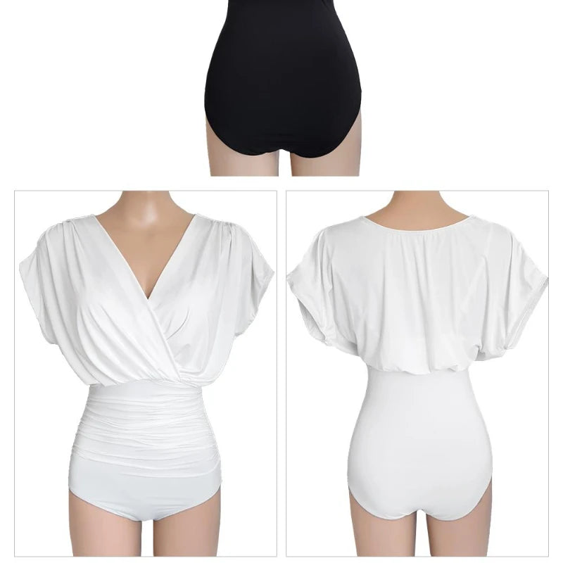 Elegant Vacation Swimwear with Blouson Silhouette | Bodysuits