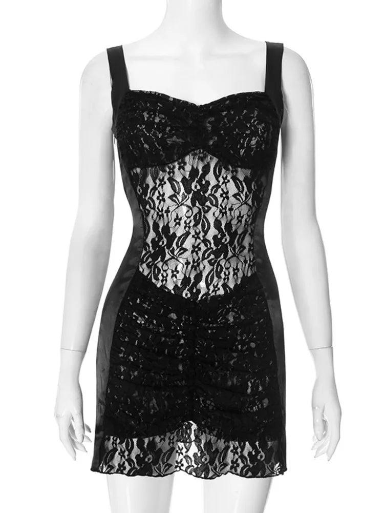 Floral Lace Bodycon Dress for Clubbing and Festivals | Dresses