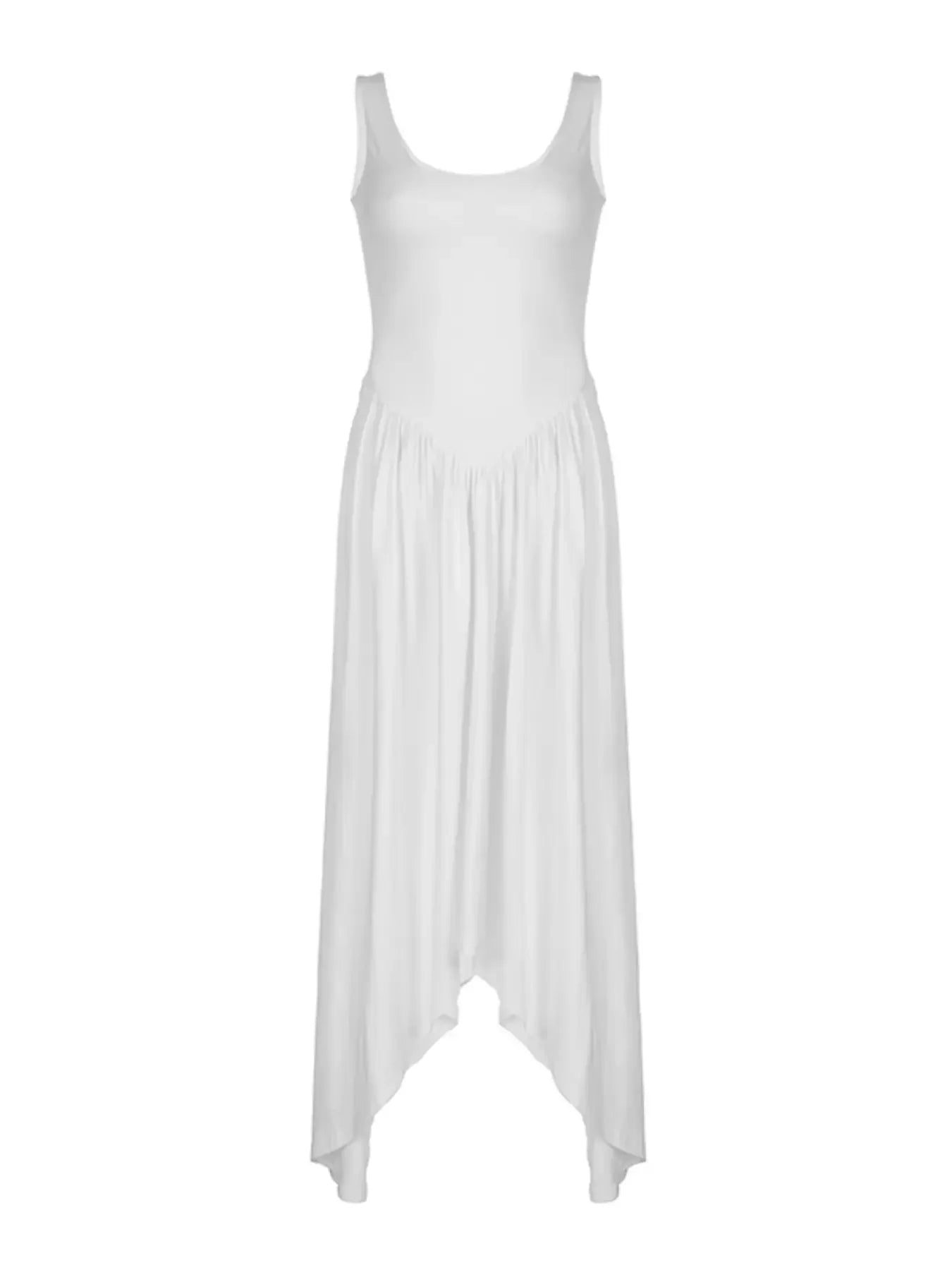 White Tea-Length Dress for Summer | Casual Dresses