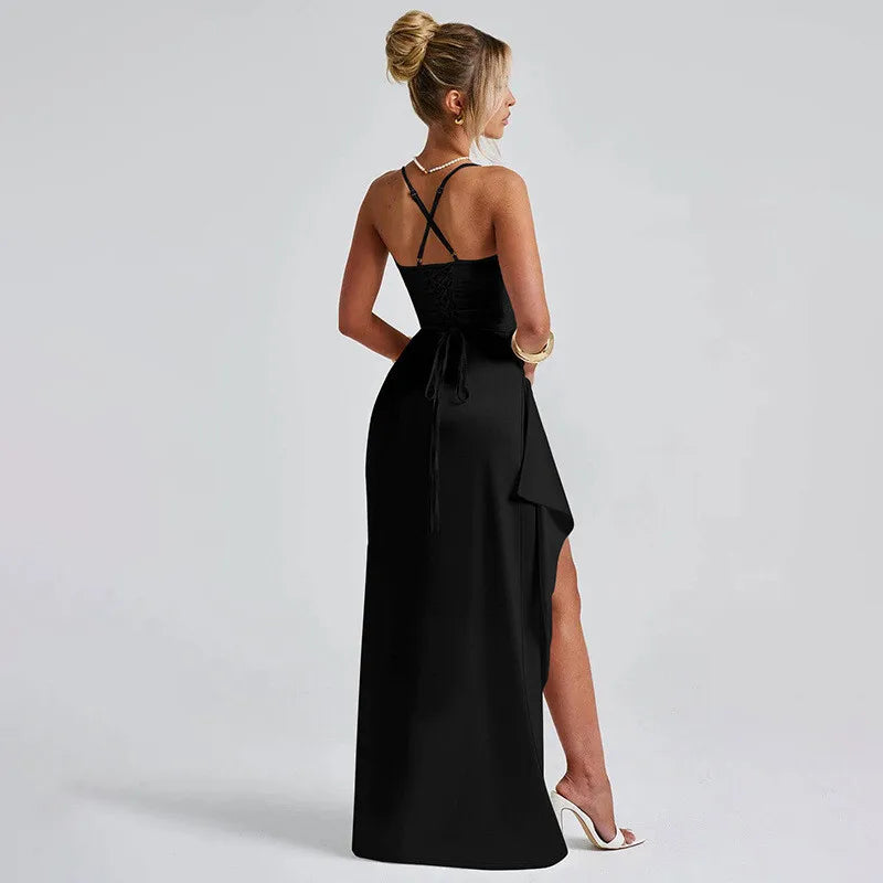 Satin Evening Dress for Formal Celebrations | Elegant Dresses