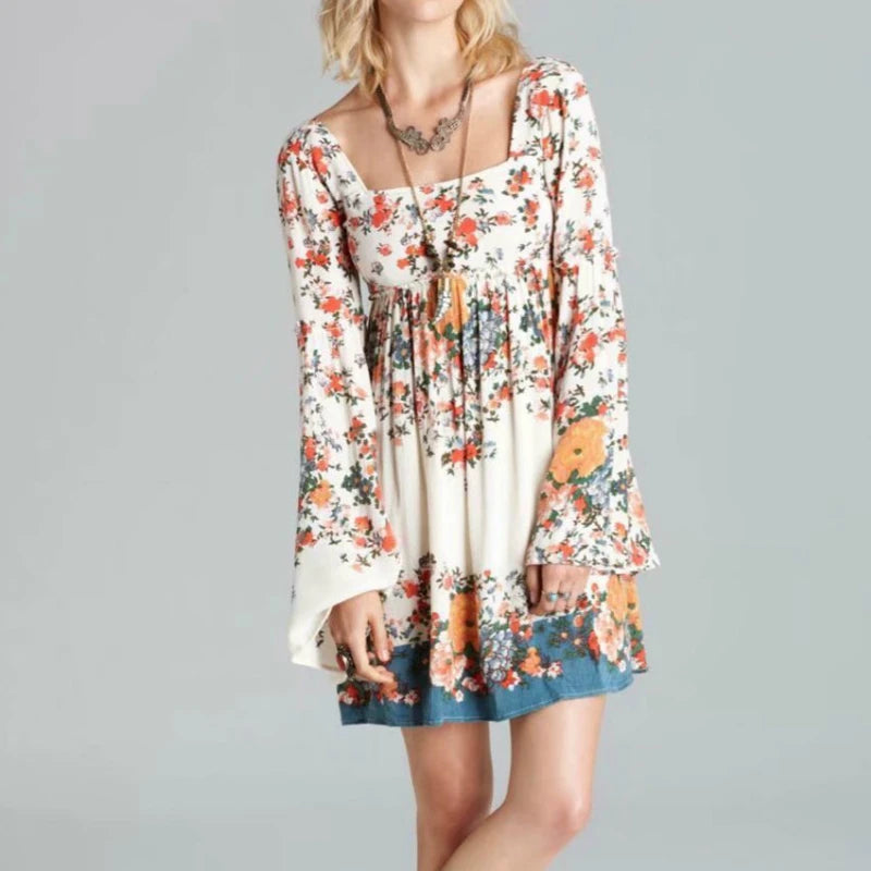 Floral Boho Dress for Casual and Festive Occasions