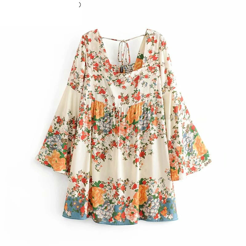 Floral Boho Dress for Casual and Festive Occasions | Spring dresses