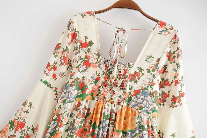 Floral Boho Dress for Casual and Festive Occasions | Spring dresses