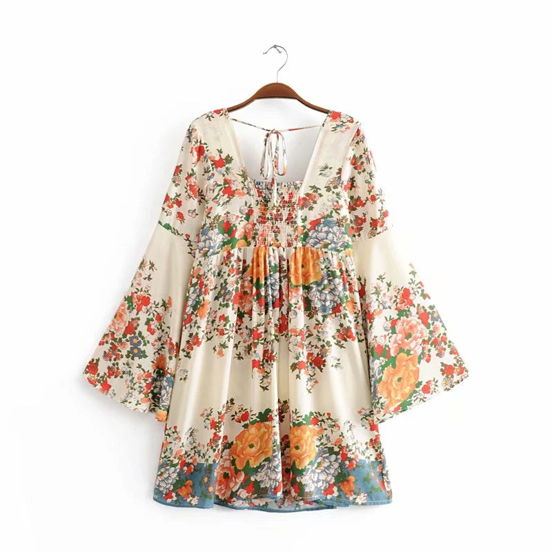 Floral Boho Dress for Casual and Festive Occasions | Spring dresses