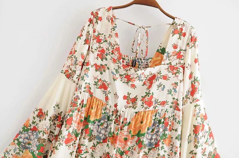 Floral Boho Dress for Casual and Festive Occasions | Spring dresses