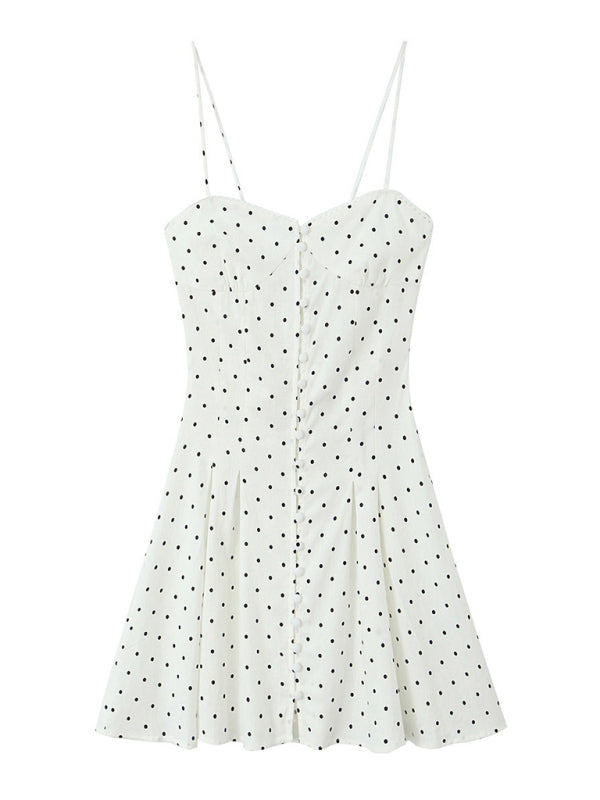 A-Line Polka Dot Dress - Summer Party Essential