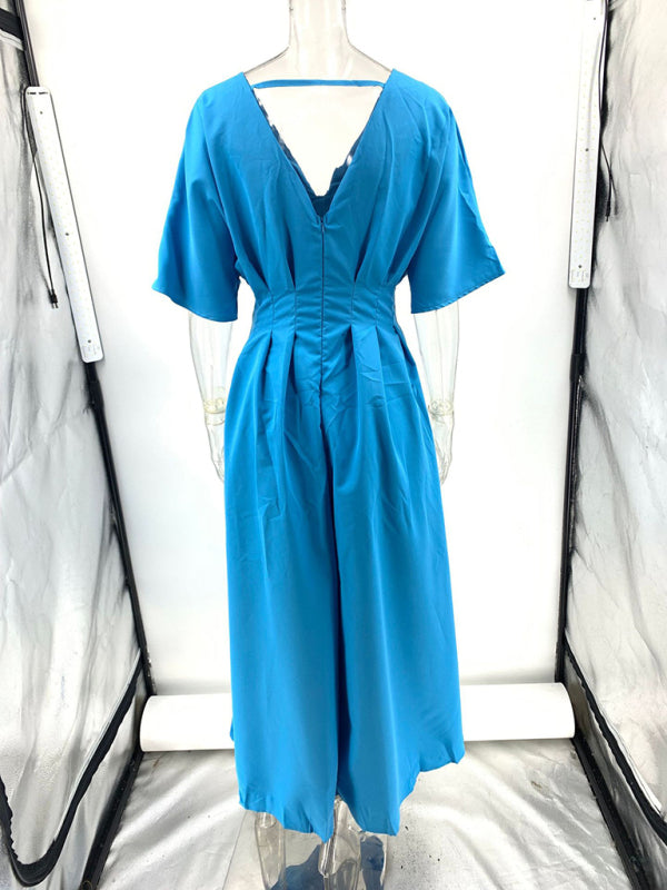 Flattering Blue Fit and Flare Dress for Women | Casual Dresses