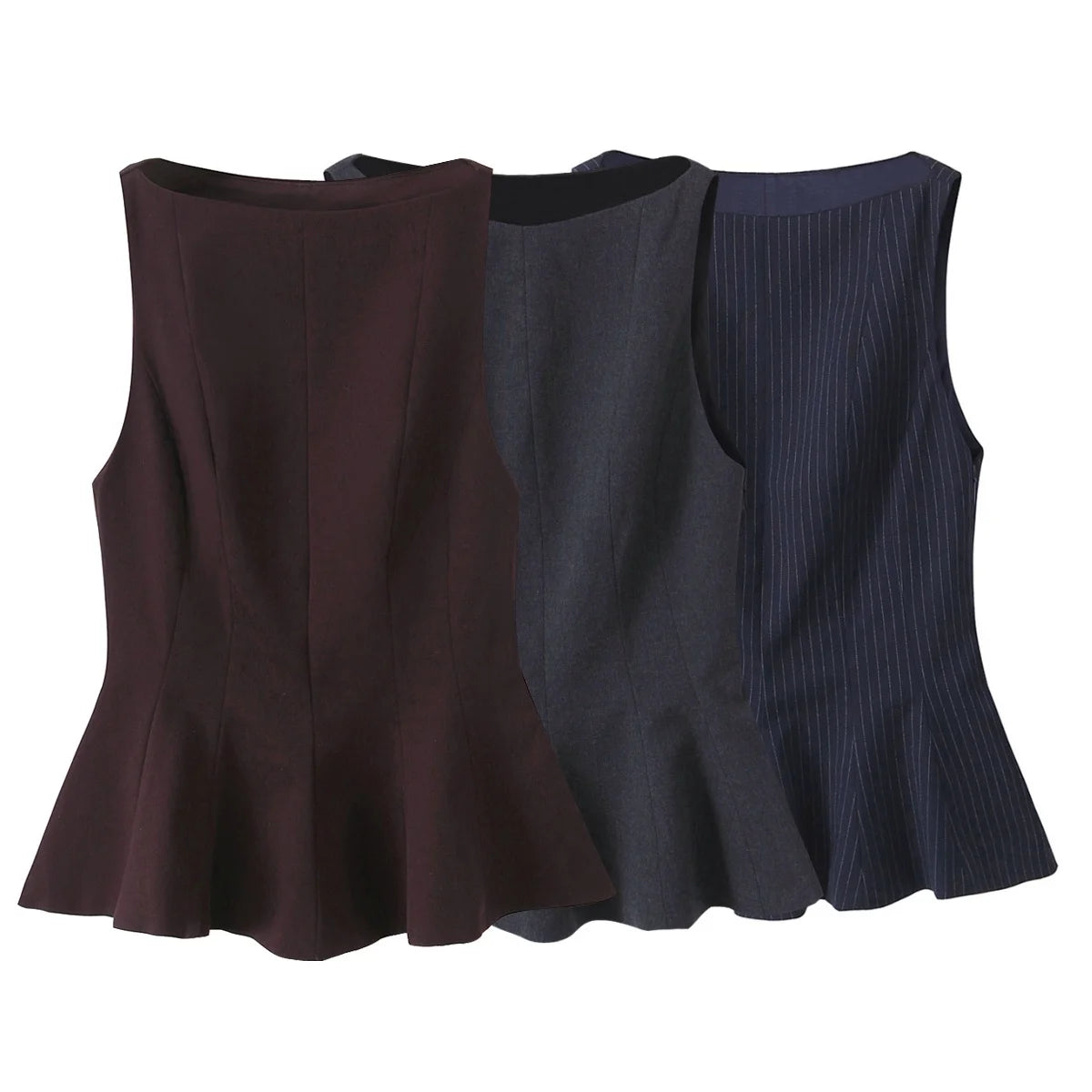 Elegant Boat Neck Peplum Top for Professionals | Peplum Tops