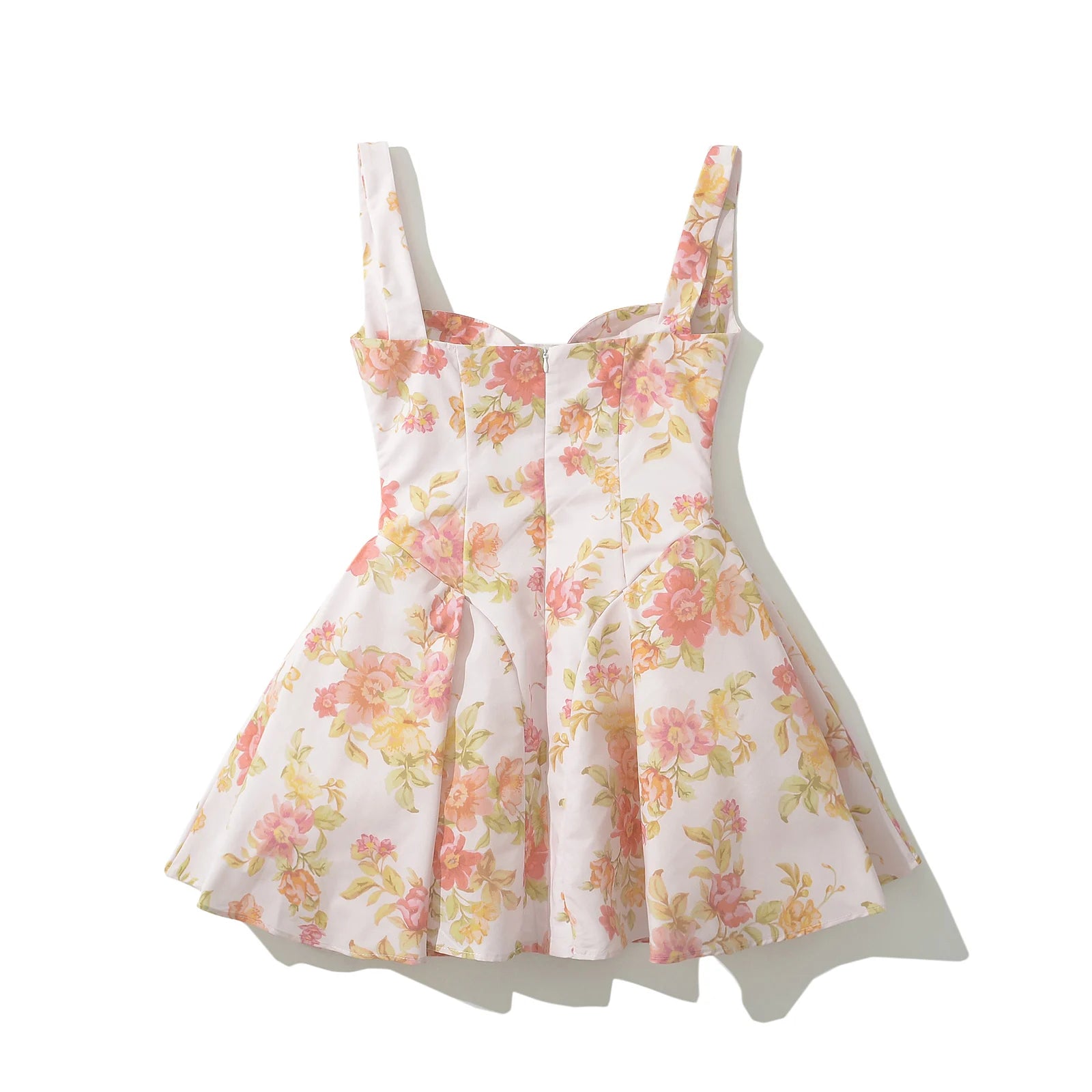 Casual Floral Print Dress - Spring and Summer Party Sundress | Fit and Flare Dresses