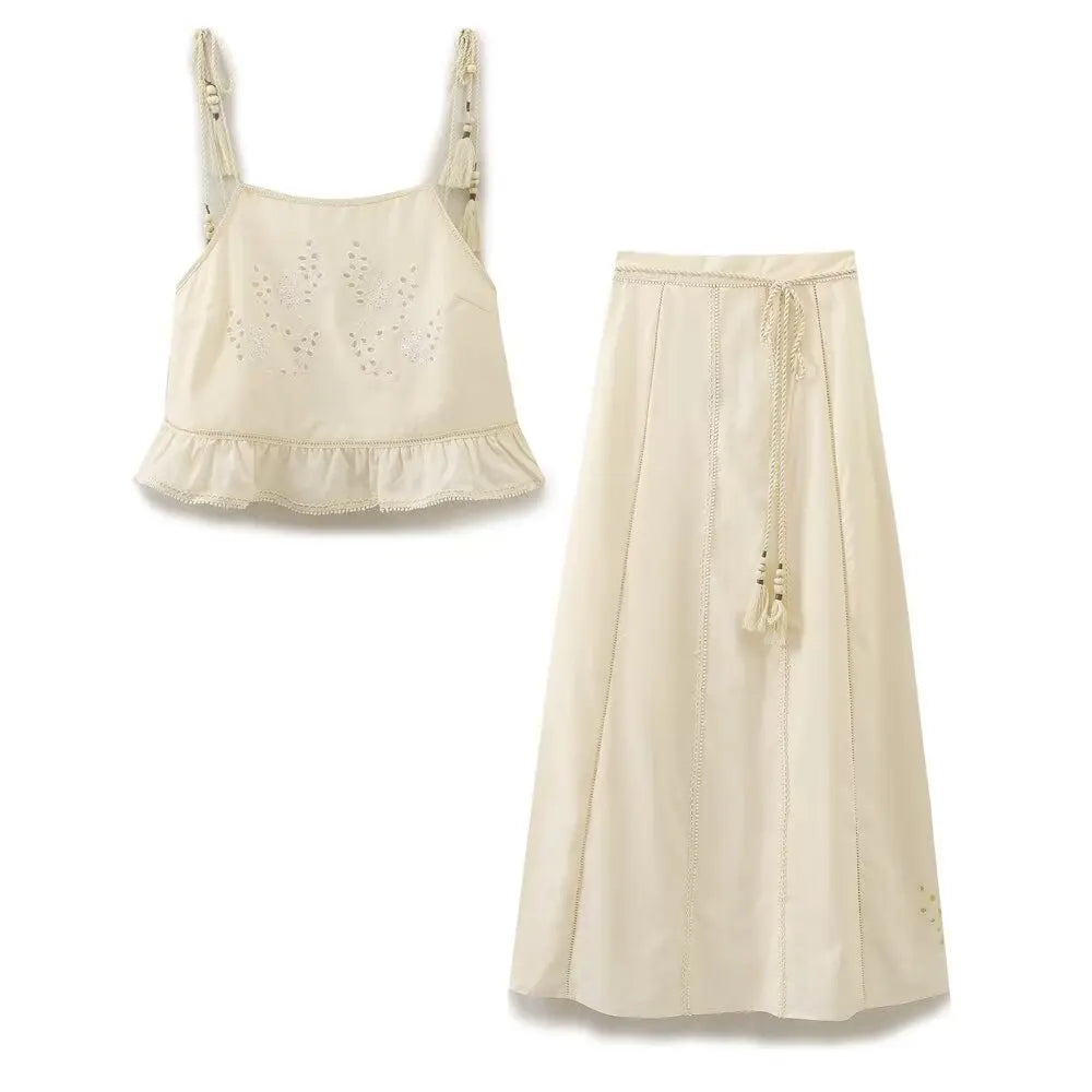 Vacation Essential Summer Lounge Set Skirt and Cami | Skirt Sets