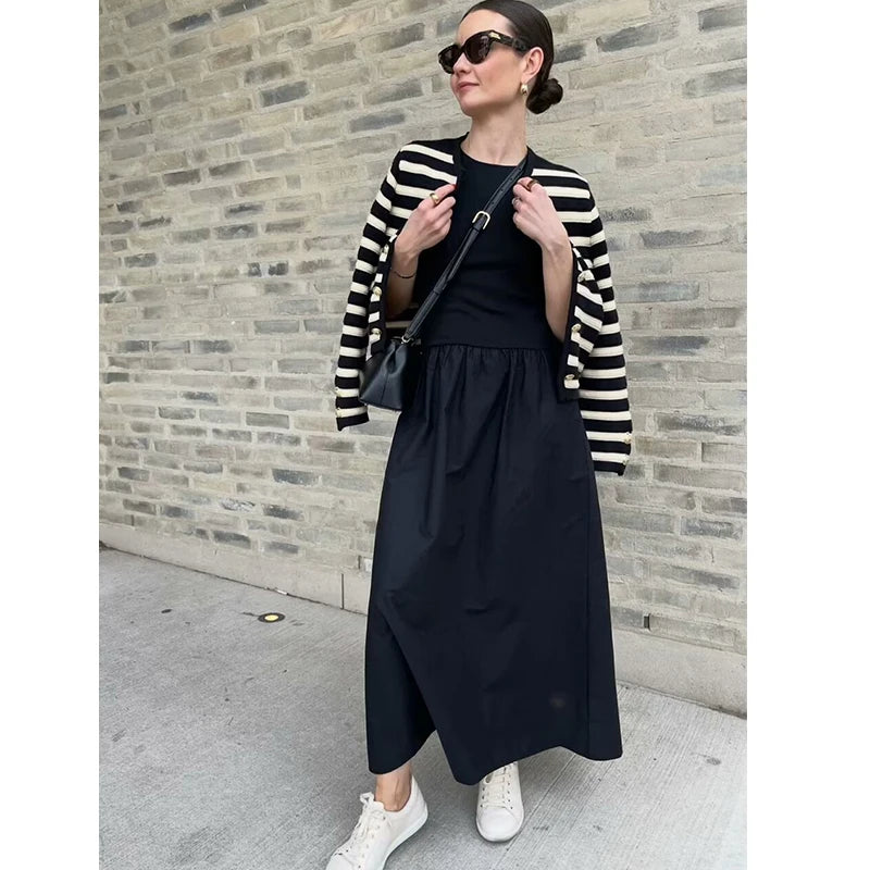 Maxi Length Crew Neck Dress for Women | Maxi Dresses