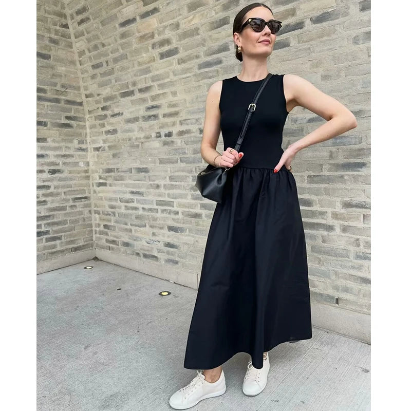 Maxi Length Crew Neck Dress for Women | Maxi Dresses