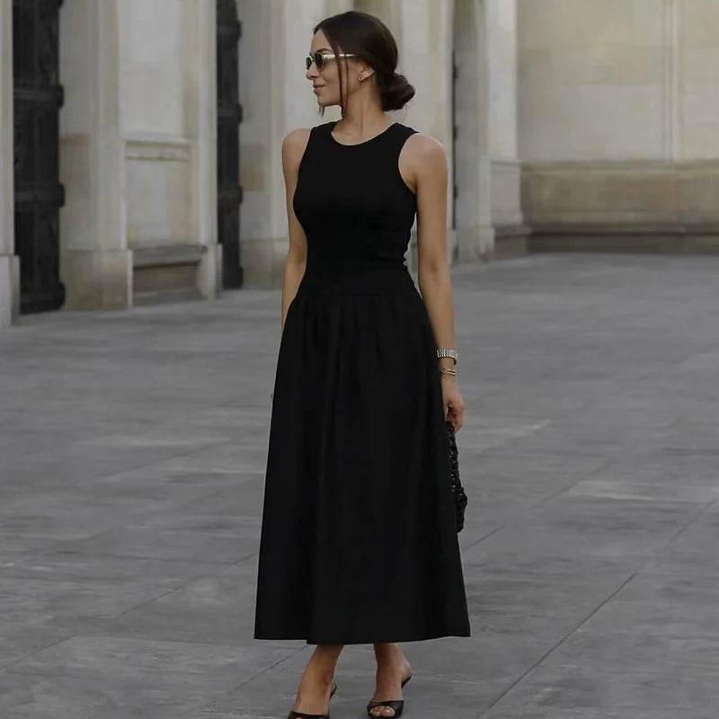 Maxi Length Crew Neck Dress for Women | Maxi Dresses