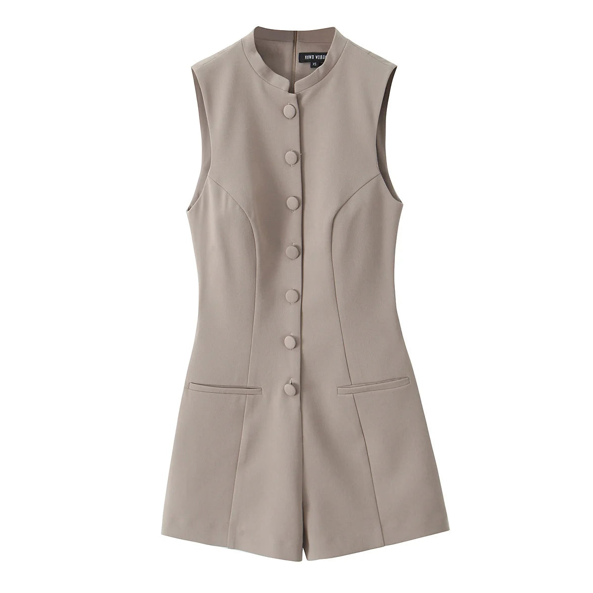 Tailored Casual Playsuit with Princess Seams | Playsuits