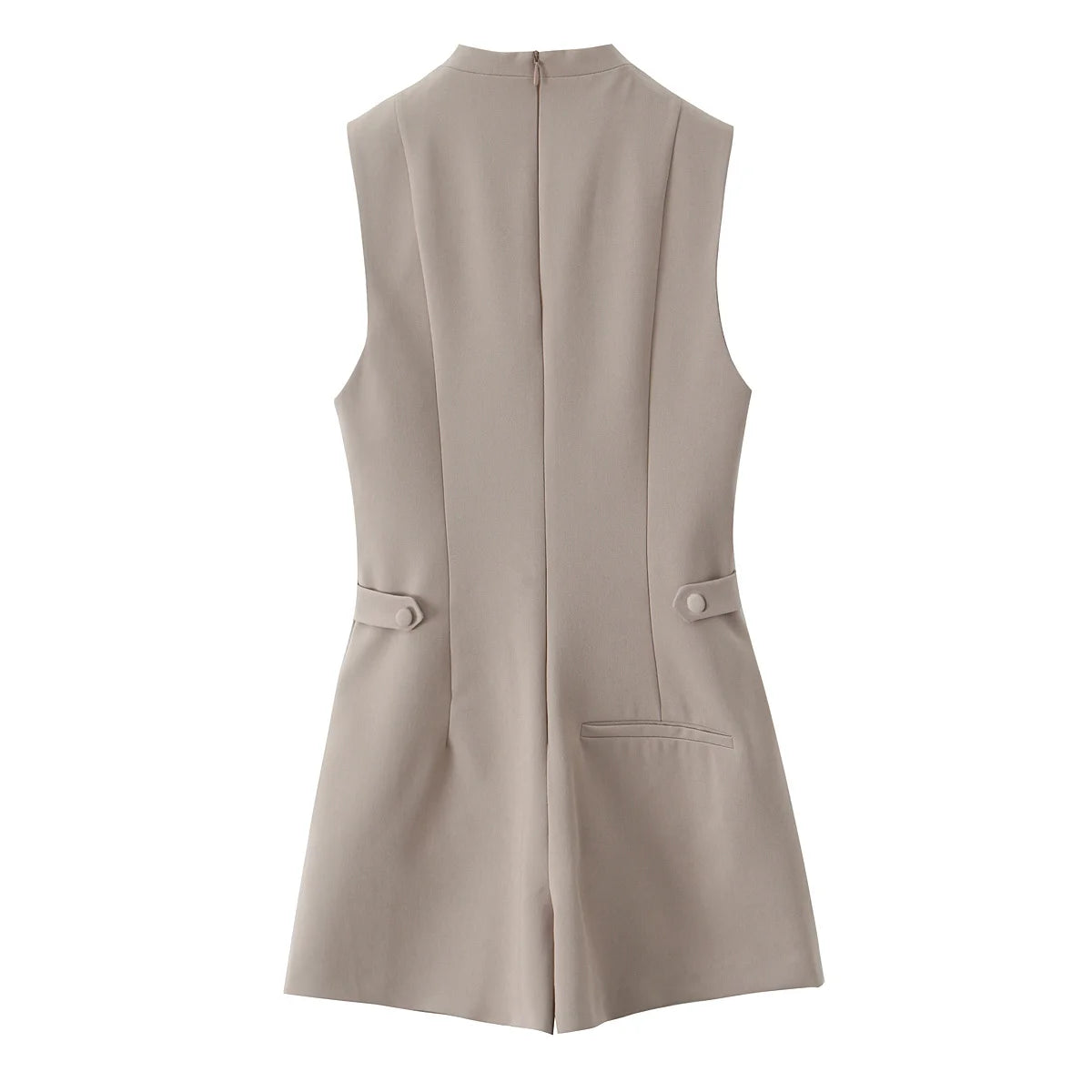 Tailored Casual Playsuit with Princess Seams | Playsuits