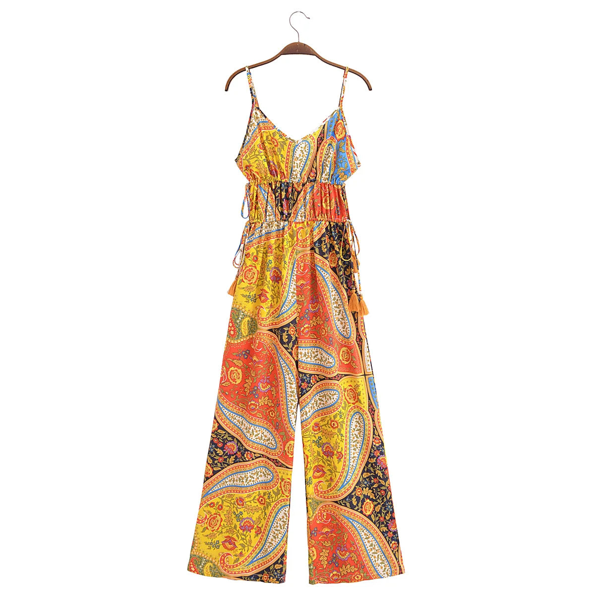 Paisley Boho Cami Jumpsuit - Summer to Fall Fashion Pantsuits | Jumpsuits