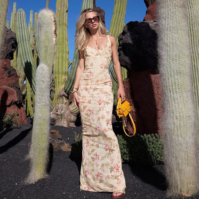 Women’s Floral Maxi Dress - Capture Summer Elegance | Elegant Dresses