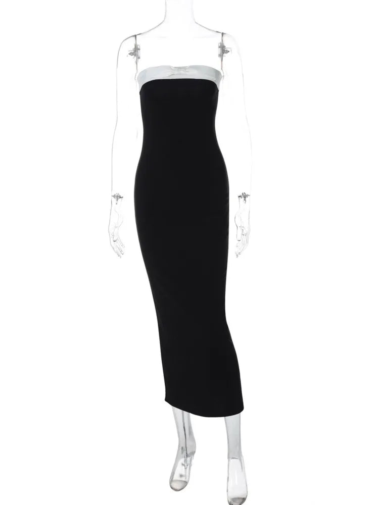 Bodycon Midi Dress for Special Occasions in Strapless | Tube Dresses