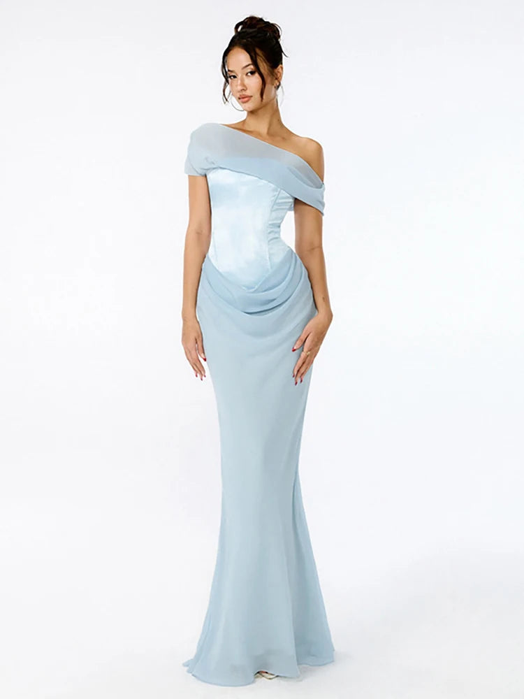 Floor-Length One-Shoulder Gown for Special Occasions | Elegant Dresses