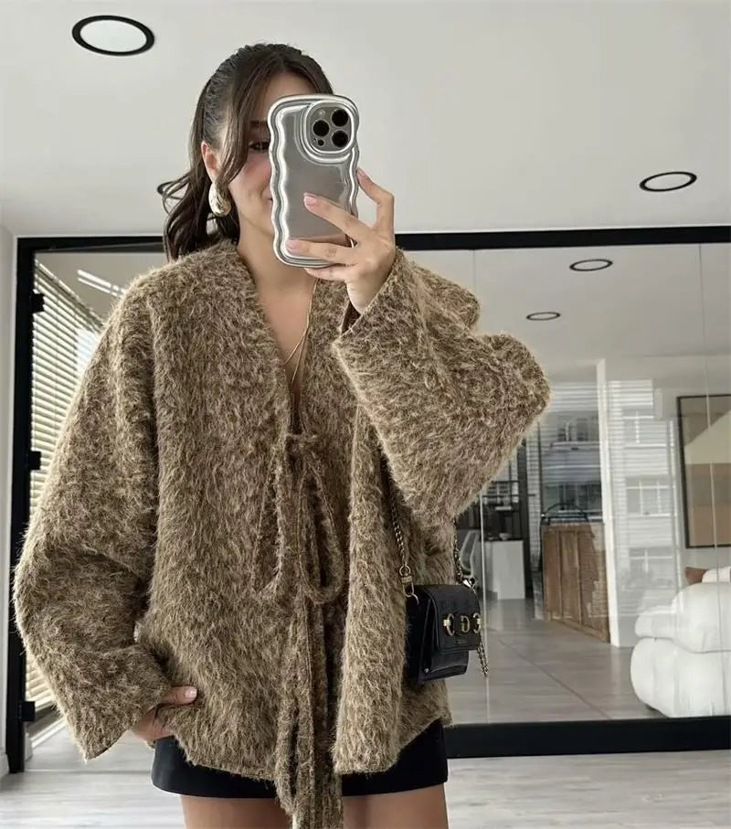 Women's Fluffy Faux Fur Casual Jacket | Elegant Jackets