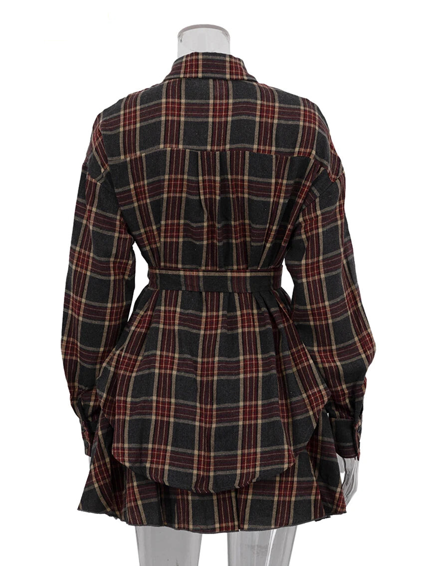 Women's Plaid Matching Set - Ideal for Weekend Wear | Skirts Outfit Sets