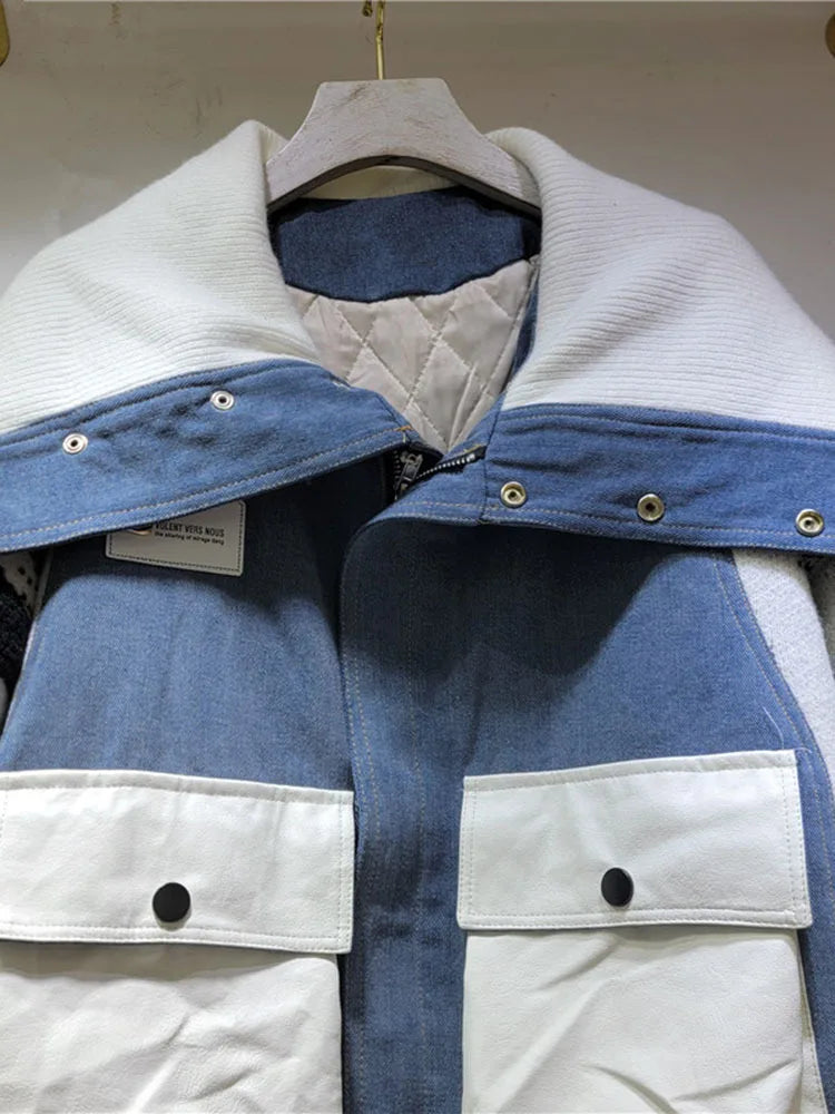 Short Jacket with Artistic Denim for Casual Outings | Denim Jackets