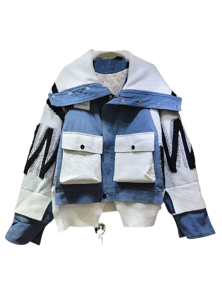 Short Jacket with Artistic Denim for Casual Outings | Denim Jackets